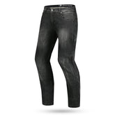 BELA RIO TIE & DY Denim Jeans Moto Calcas Preto 32L